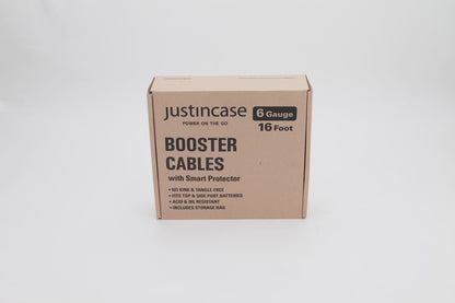 Justin Case Heavy-Duty Smart 16 Foot 6 Gauge Booster Cables