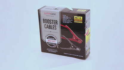 Justin Case Heavy-Duty 16 Foot 6 Gauge Booster Cables