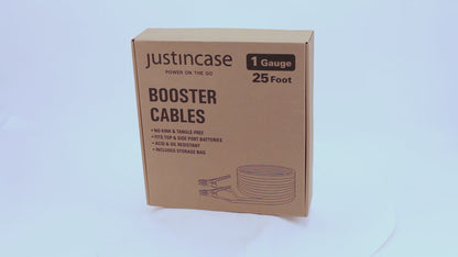 Justin Case Ultra Super Heavy-Duty 25 Foot 1 Gauge Booster Cables