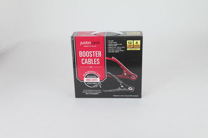 Justin Case 12 Foot 8 Gauge Booster Cables